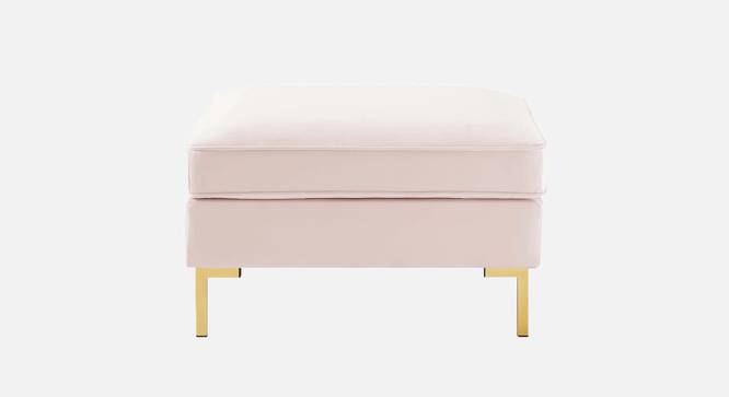 Cannon Ottoman In Velvet Fabric (Pink) by Urban Ladder - Design 1 Side View - 747927