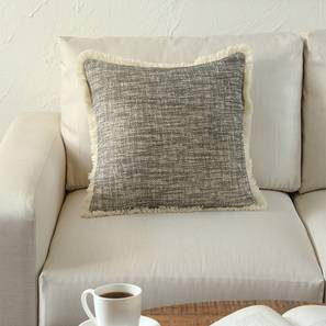 Cushion Cover Design Matsya Vala Cushion Cover Black (Black)