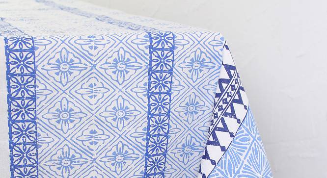 Alankaar Table Cover  Blue (Blue) by Urban Ladder - Design 1 Side View - 748824