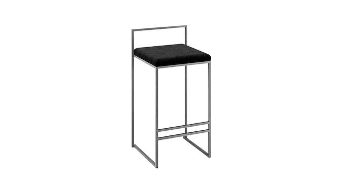 Alex Barstool in Black Color(SS) (Chrome Finish) by Urban Ladder - Front View Design 1 - 749609