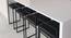 Ned Stool in Black Color (Powder Coating Finish) by Urban Ladder - Design 1 Side View - 749612