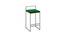 Alex Barstool in Green Color(SS) (Chrome Finish) by Urban Ladder - Front View Design 1 - 749655