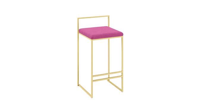 Alex Barstool in PINK Color (Metal Finish) by Urban Ladder - Front View Design 1 - 749675