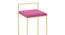 Alex Barstool in PINK Color (Metal Finish) by Urban Ladder - Design 1 Side View - 749679