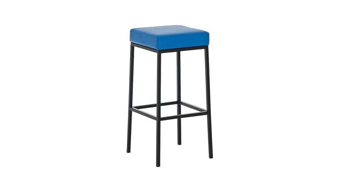 Merc Stool In Blue Color (Powder Coating Finish) by Urban Ladder - Front View Design 1 - 749732