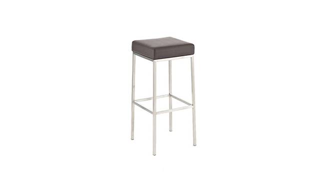 Mini Stool In Grey Color (Chrome Finish) by Urban Ladder - Front View Design 1 - 749735