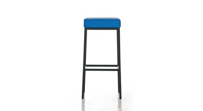 Merc Stool In Blue Color (Powder Coating Finish) by Urban Ladder - Design 1 Side View - 749750