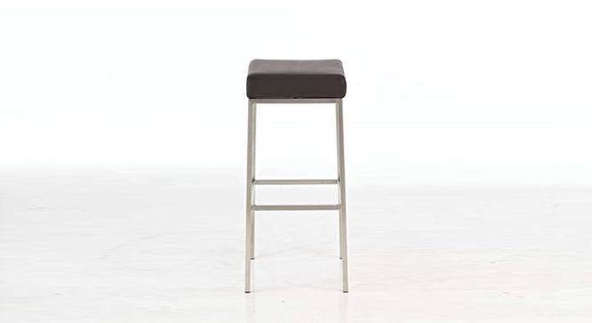 Mini Stool In Grey Color (Chrome Finish) by Urban Ladder - Design 1 Side View - 749753