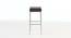 Mini Stool In Grey Color (Chrome Finish) by Urban Ladder - Design 1 Side View - 749753