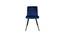 Brio Lounge Chair in Blue Color with Velvet Fabric (Blue) by Urban Ladder - Design 1 Side View - 749756