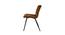 Brio Lounge Chair in Brown Color with Velvet Fabric (Brown) by Urban Ladder - Ground View Design 1 - 749775
