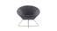 Conic Lounge Chair in Purple Color with Velvet Fabric (Purple) by Urban Ladder - Design 1 Side View - 749830