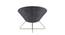 Conic Lounge Chair in Purple Color with Velvet Fabric (Purple) by Urban Ladder - Ground View Design 1 - 749852