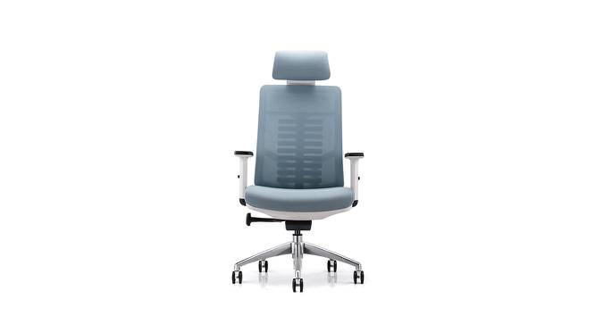 Spine Mesh chair for office (In Light Blue Color) (Blue) by Urban Ladder - Design 1 Side View - 749930