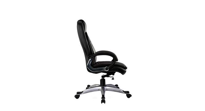 Koji Leatherette Office chair in Black Color (Black) by Urban Ladder - Ground View Design 1 - 749952