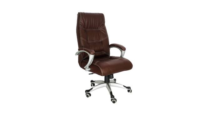 Aldn Leatherette Office chair in Brown Color (Brown) by Urban Ladder - Front View Design 1 - 749961