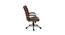 Pint Leatherette Office Chair In Brown Color (Brown) by Urban Ladder - Ground View Design 1 - 750017