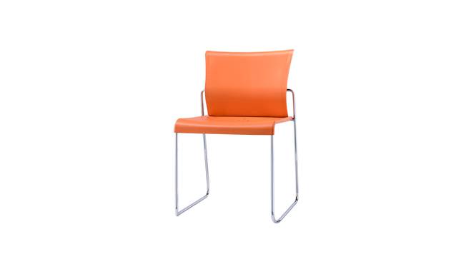 Ziya Cafe chair -MS01 Orange (Plastic Finish) by Urban Ladder - Front View Design 1 - 750078