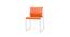 Ziya Cafe chair -MS01 Orange (Plastic Finish) by Urban Ladder - Front View Design 1 - 750078