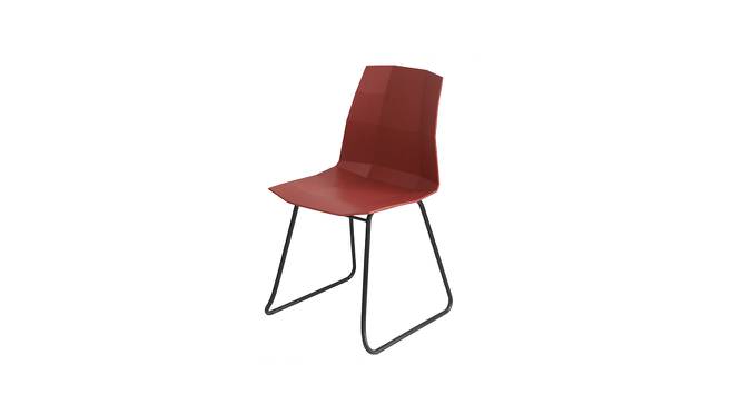 Saya Cafe chair- MS07D2 Red (Plastic Finish) by Urban Ladder - Front View Design 1 - 750084