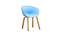 Tisha Cafe chair MS25-Blue (Plastic Finish) by Urban Ladder - Front View Design 1 - 750094