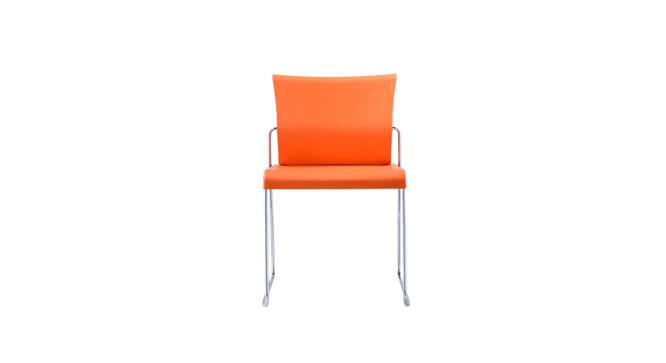 Ziya Cafe chair -MS01 Orange (Plastic Finish) by Urban Ladder - Design 1 Side View - 750113