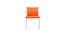 Ziya Cafe chair -MS01 Orange (Plastic Finish) by Urban Ladder - Design 1 Side View - 750113