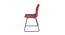 Saya Cafe chair- MS07D2 Red (Plastic Finish) by Urban Ladder - Design 1 Side View - 750119