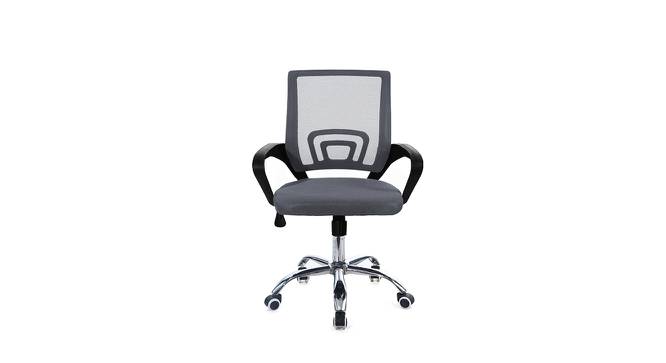 Bort Mesh Chair in Grey Color (Grey) by Urban Ladder - Design 1 Side View - 750125