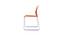 Ziya Cafe chair -MS01 Orange (Plastic Finish) by Urban Ladder - Ground View Design 1 - 750149