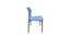 Shella Cafe Chair in Blue - UJC071 (Plastic Finish) by Urban Ladder - Ground View Design 1 - 750173