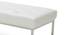 Linea Ottoman in White (White) by Urban Ladder - Ground View Design 1 - 750261