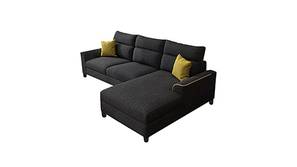 Merick Fabric Sectional Sofa (Dark Grey)