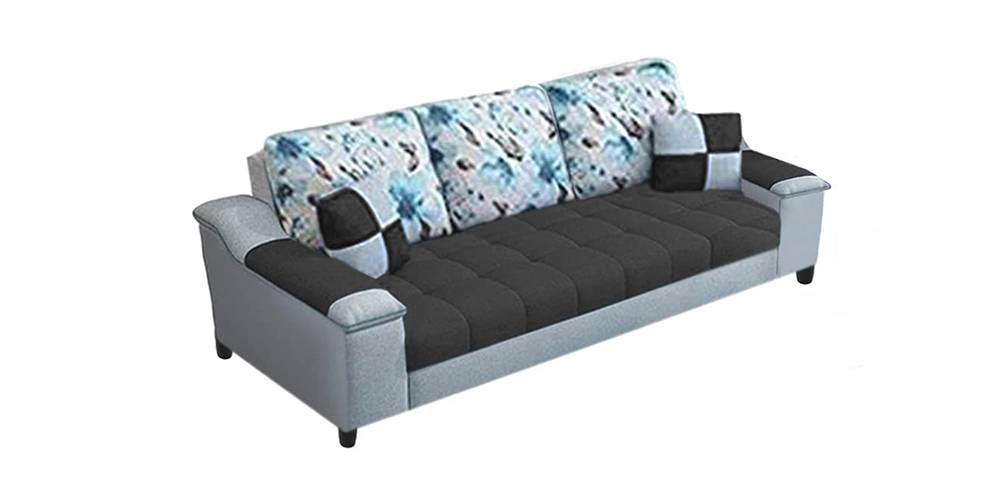 Gerik Fabric Sofa (Dark Grey-Light Grey) by Urban Ladder - - 