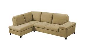 Derron Fabric Sectional Sofa (Cream)