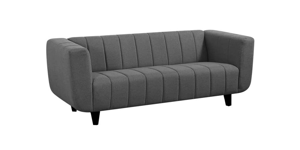 Rhianna Fabric Sofa Set (Dark Grey) Urban Ladder