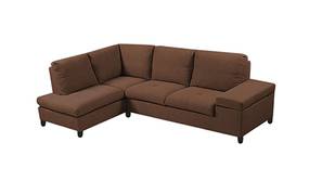 Derron Fabric Sectional Sofa (Brown)