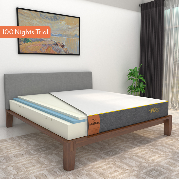 Latex Orthopedic Mattress with Bamboo Cover - Queen Size