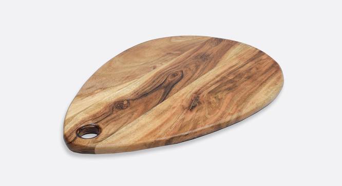 Droplet Chopping Board/Cheese Platter (Brown) by Urban Ladder - Front View Design 1 - 751024