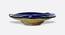 Bamboo Highs Hat Platter (Blue) by Urban Ladder - Design 1 Side View - 751037