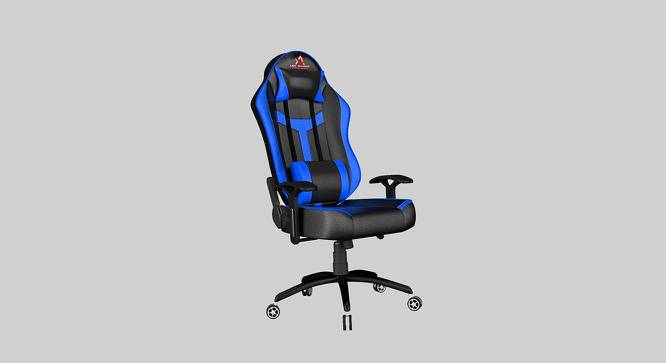 Ranger Series Gaming Chair (White & Black) (Blue) by Urban Ladder - Front View Design 1 - 751248