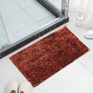 luxe home international Fire Place Solid Micro Fiber Bath Mat - Set of 1-picture-37