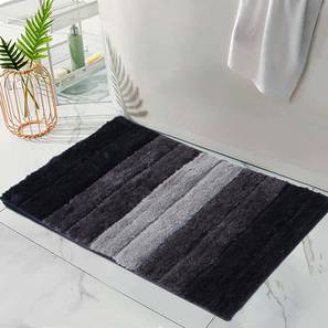 luxe home international Anthra Solid Micro Fiber Bath Mat - Set of 1-picture-10