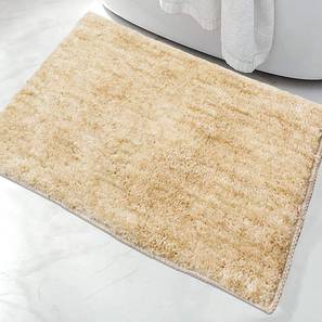 Gold Solid Micro Fiber Bath Mat - Set of 1