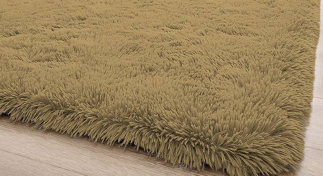Bath Mat Rabbit Fur 1000 GSM Bathroom Door Mats Anti Skid Water Absorbent Easy   Machine Washable Marino Rug for Entrance-antique gold (Antique Gold) by Urban Ladder - Front View Design 1 - 752059