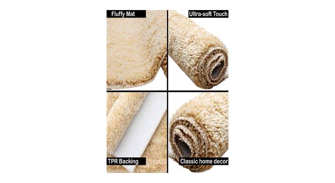Bathmat Microfiber Anti Skid Slip Water Absorbent Machine Washable and Quick Dry Mats for Bathroom,  Kitchen, Entrance-gold (Gold) by Urban Ladder - Design 1 Side View - 752080