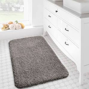 Taupe Solid Micro Fiber Bath Mat - Set of 1