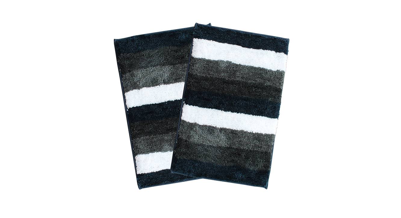 Image showcasing Forest Green Solid Micro Fiber Bath Mat - Set of 1 - Urban Ladder