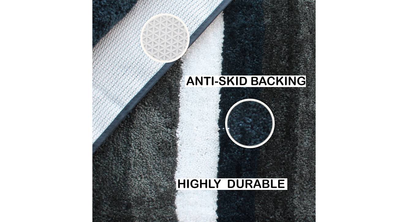 Image showcasing Forest Green Solid Micro Fiber Bath Mat - Set of 1 - Urban Ladder