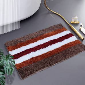 luxe home international Cinnamon Solid Micro Fiber Bath Mat - Set of 1-picture-22